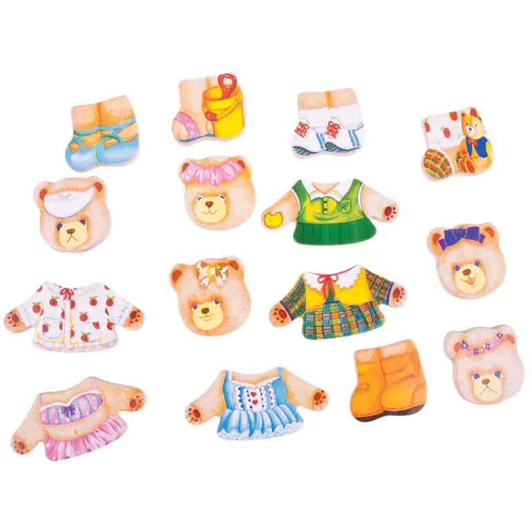 Dress up Puzzle Bear Family