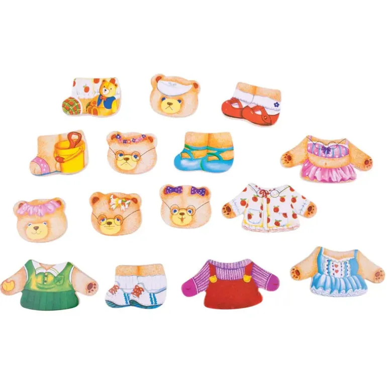 Dress up Puzzle Bear Family