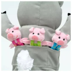 Fiesta Crafts Big Bad Wolf & 3 Little Pigs Puppet Set