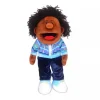 Fiesta Crafts Black Boy Mouth Moving Hand Puppet