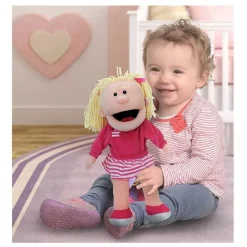 Fiesta Crafts Girl Mouth Moving Hand Puppet