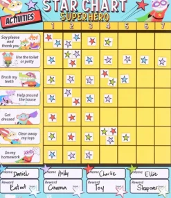 Fiesta Crafts Star Chart Large Superhero