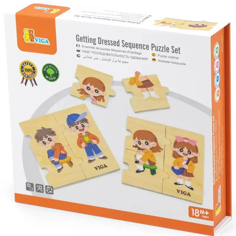 Getting Dressed Sequence Puzzle Set