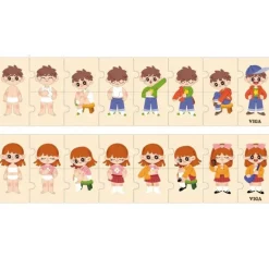 Getting Dressed Sequence Puzzle Set