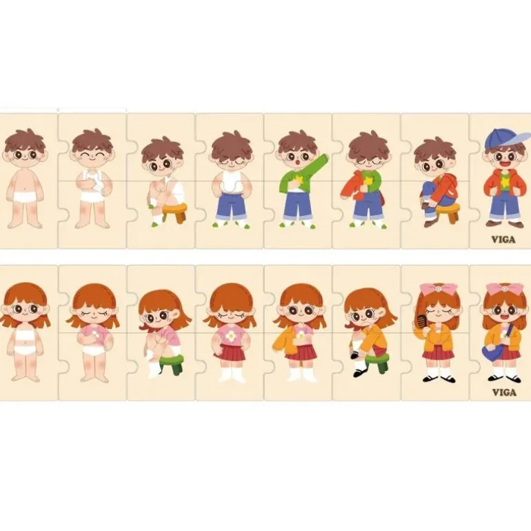 Getting Dressed Sequence Puzzle Set