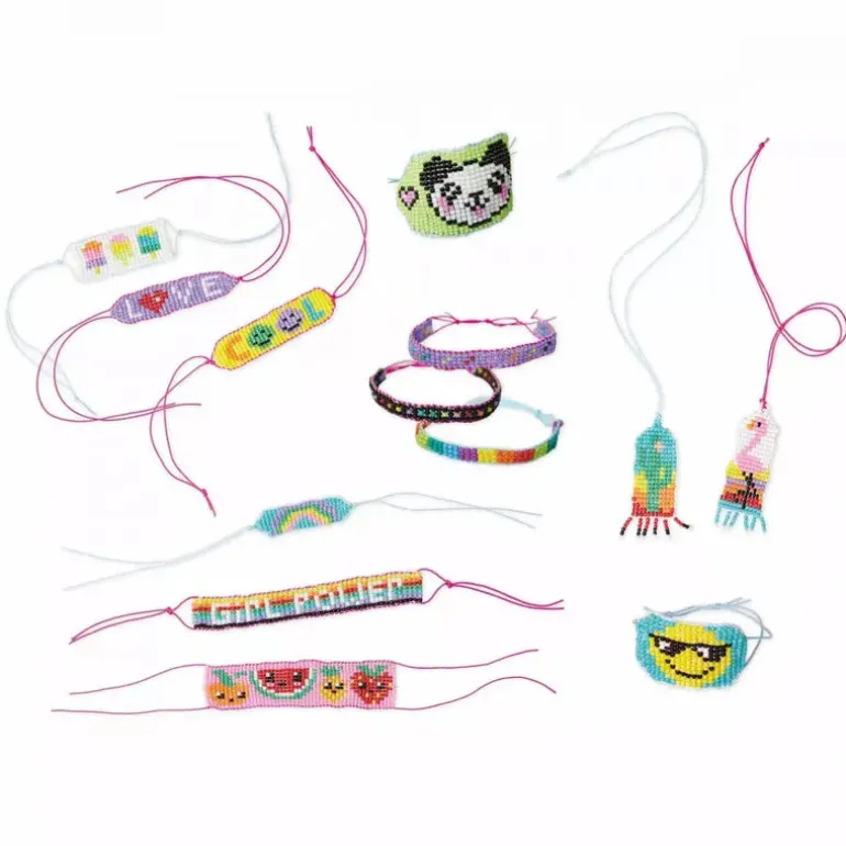 Janod 13 Pieces Of Pop Bead Jewellery And Loom