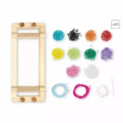 Janod 13 Pieces Of Pop Bead Jewellery And Loom