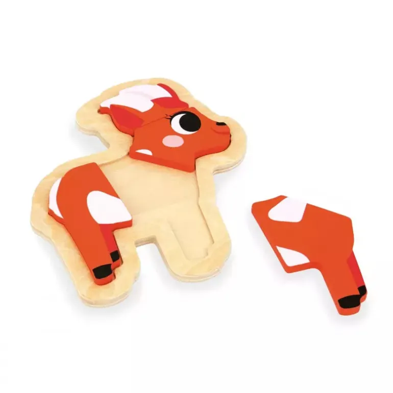 Janod 4 Progressive Puzzles - Farm