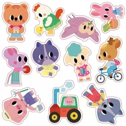 Janod 2 Years - Repositionable Thick Stickers