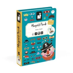 Janod Boy's Crazy Faces Magneti'book