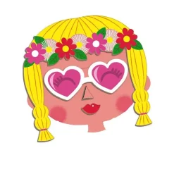 Janod Girl's Crazy Faces Magneti'book