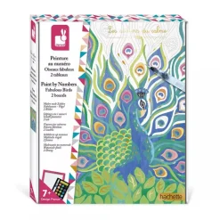 Janod Paint By Numbers Fabulous Birds