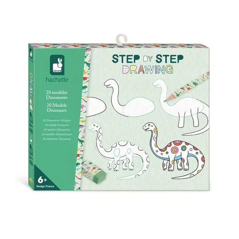 Janod Step By Step Drawing 20 Models Dinos