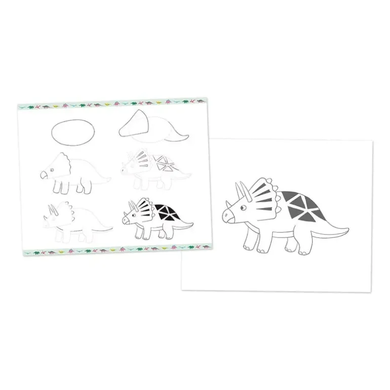 Janod Step By Step Drawing 20 Models Dinos