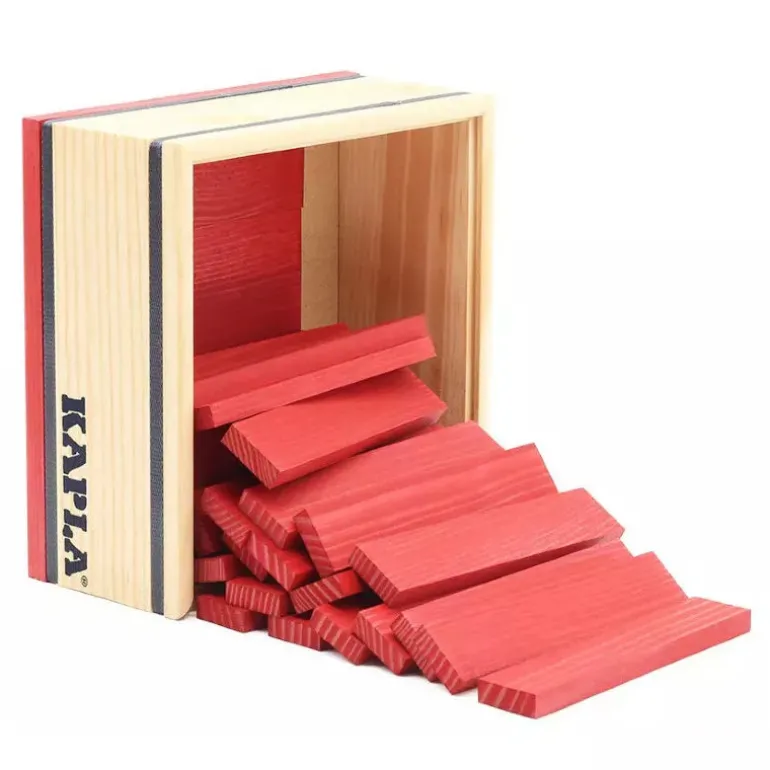 KAPLA® 40 Coloured Planks Red