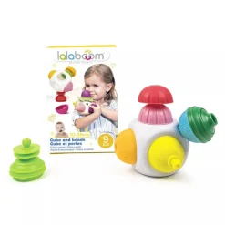 Lalaboom Mini Cube & 4 Beads- 9 PCS