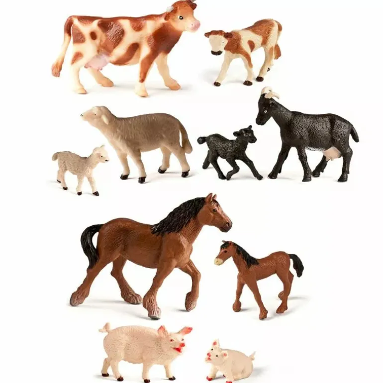 Miniland Figures Farm Animals with Babies