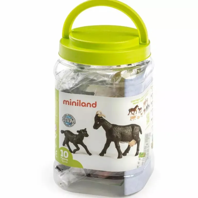 Miniland Figures Farm Animals with Babies