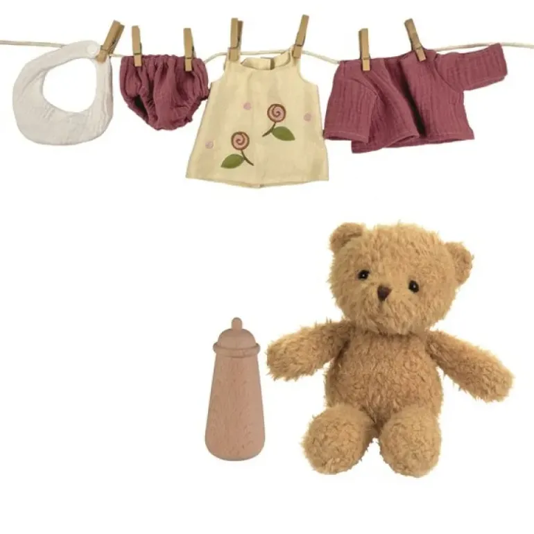 Morrissette Bear With Clothes In A Case