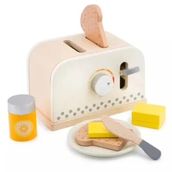 New Classic Toys Toaster Set White