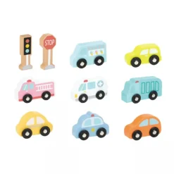 New Classic Toys Vehicle set in Wooden Box