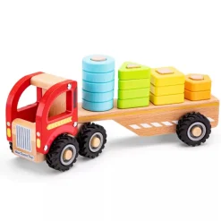 New Classic Toys Wooden Truck with Shapes