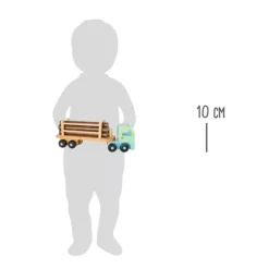 New Classic Toys Wooden Tractor with Trailer and Milk Bottles