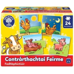 Orchard Toys Farm Opposites (Irish Language Version)
