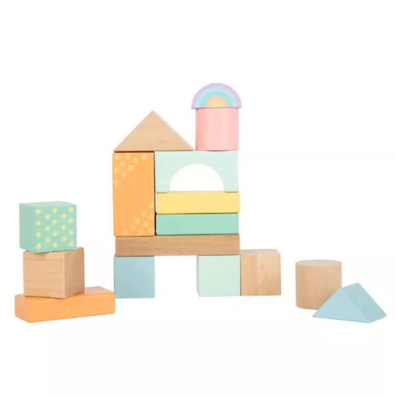 Pastel Wooden Building Blocks
