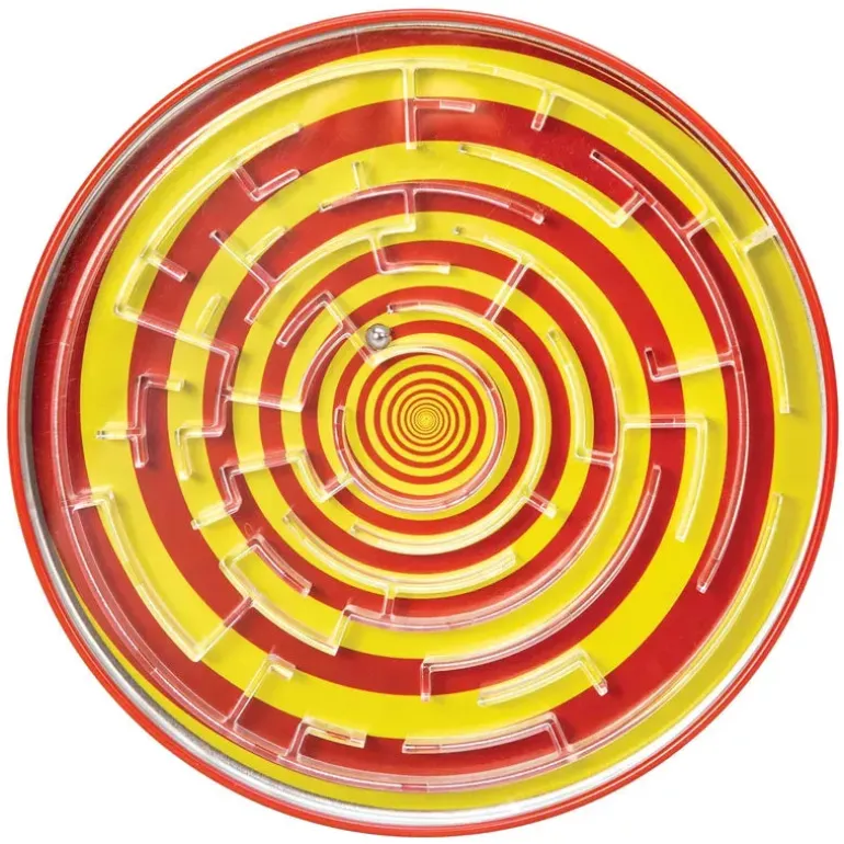 Schylling Tin Ball Maze Yellow