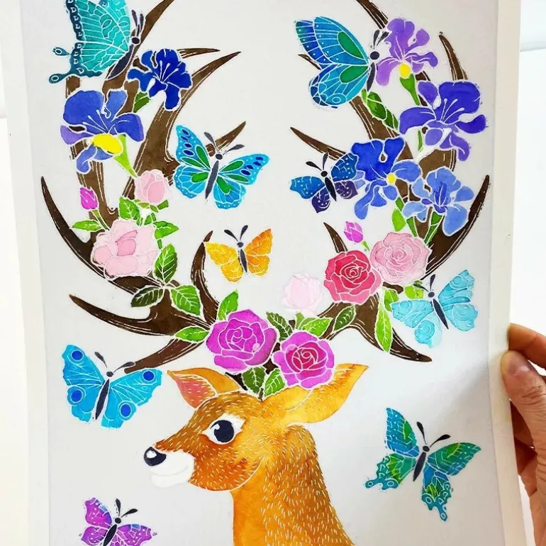 Sentosphere Aquarellum Enchanted Deers