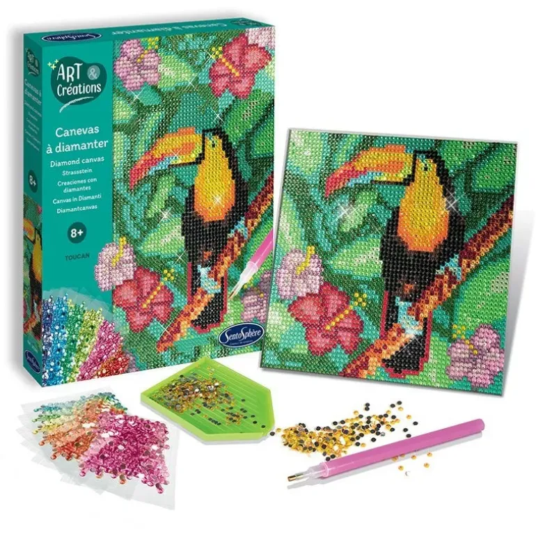 Sentosphere Diamond Canvas Toucan