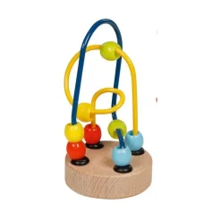 Small Bead Maze Toy Blue Yellow