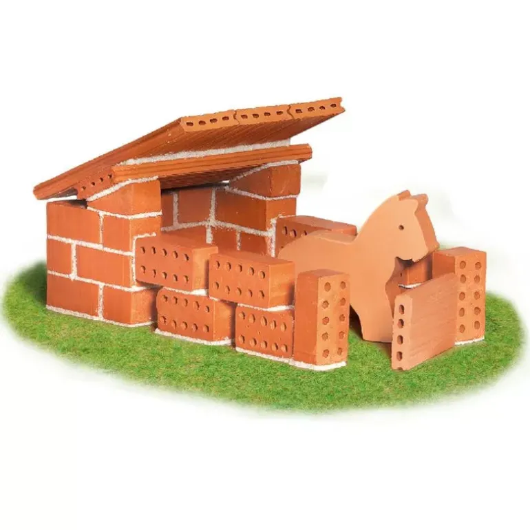 Teifoc Brick Construction Horse Stable