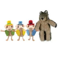 The Puppet Company 3 Little Pigs & Wolf Finger Puppets