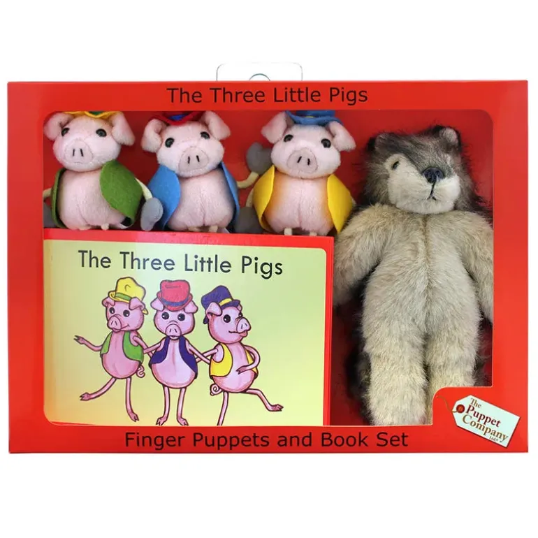 The Puppet Company Finger Puppet Story Set The Three Little Pigs