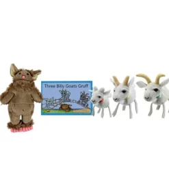 The Puppet Company Finger Puppet Story Set Three Billy Goats Gruff