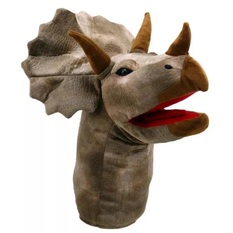 The Puppet Company Large Dino Head Triceratops