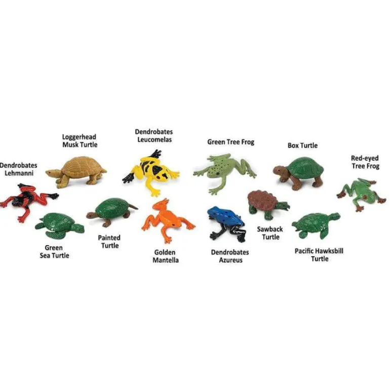 TOOBS® Figurines Frogs & Turtles Bulk Pack