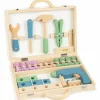 Wooden Toolbox with Accessories